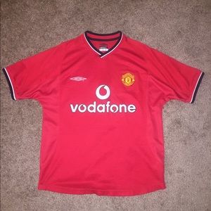 Umbro soccer jersey for Manchester Utd size Small